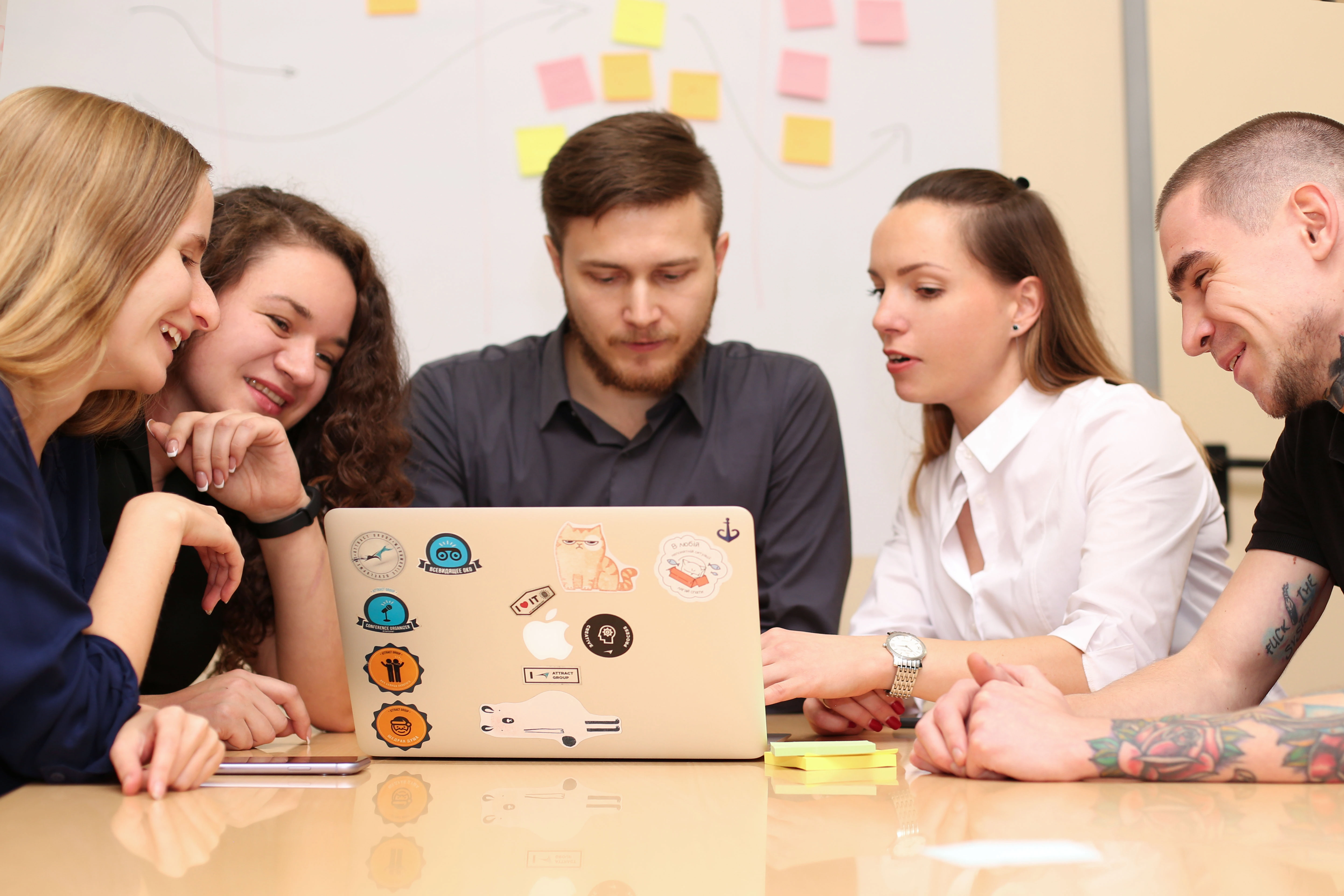 Attract Group team collaborating