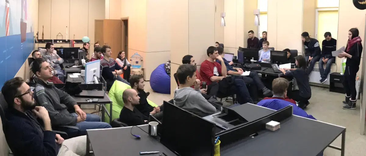 Team meeting at Attract Group