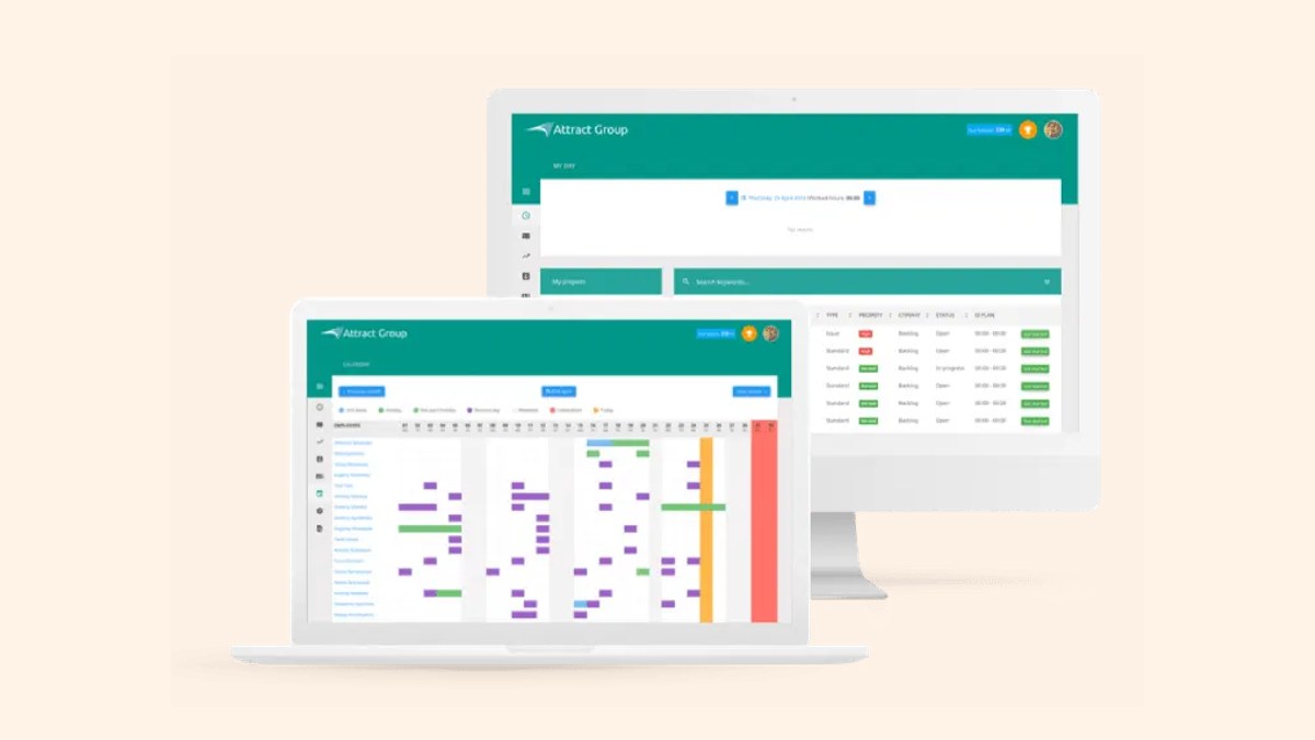 On-premises CRM/ERP: workload calendar and task list