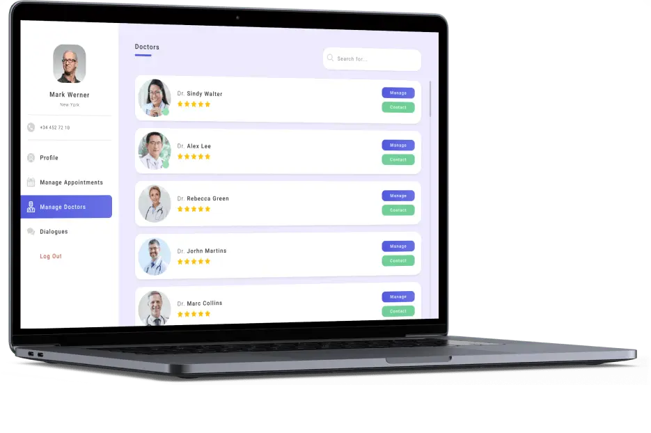 Bausey telemedicine solution interface