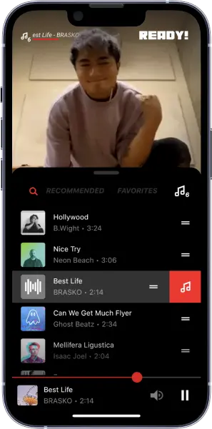 Choose music. illustration