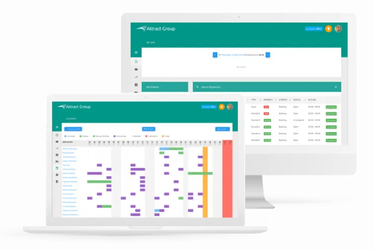 Jira-like on-premises CRM ERP system interface