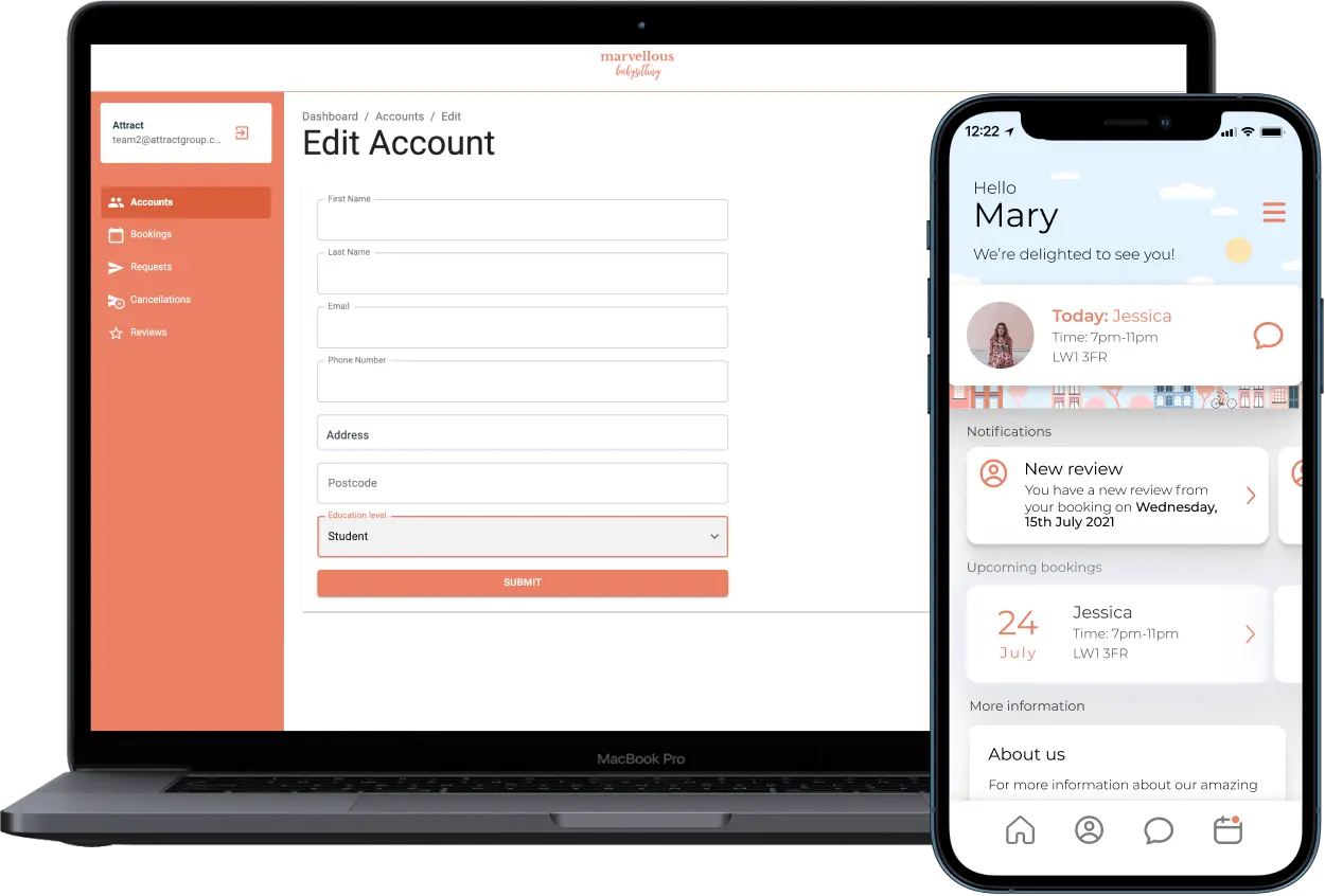 Marvellous customer and product background