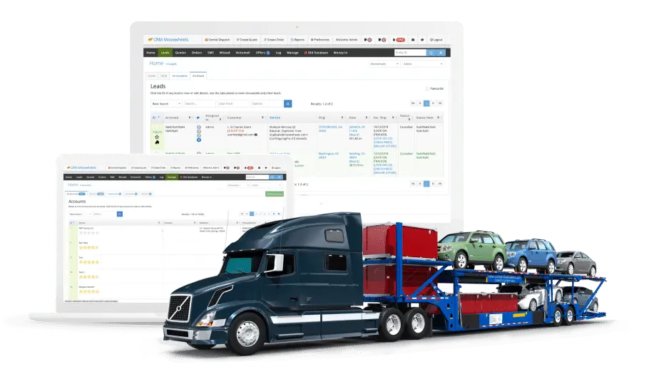 Results from custom CRM development for car shipping company