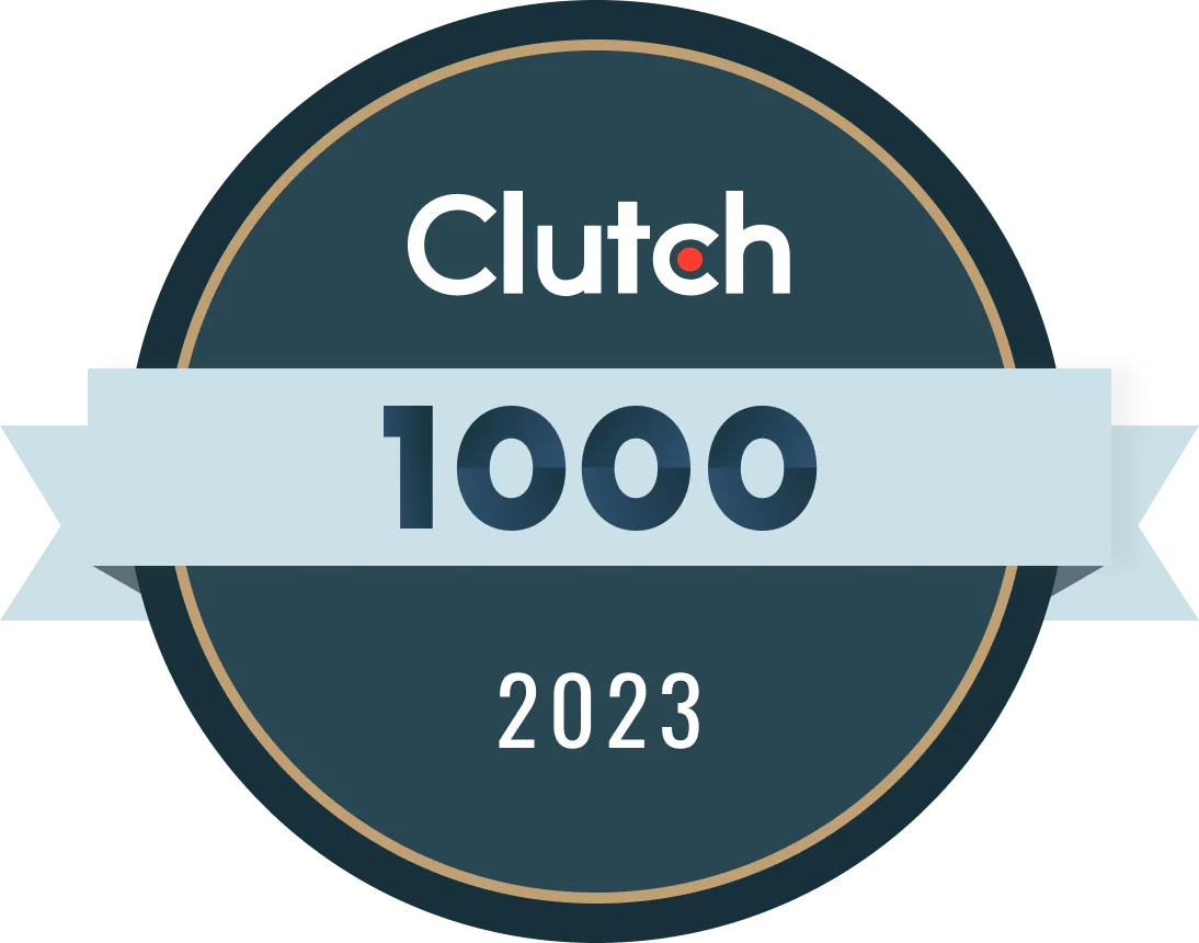 Clutch 1000 Companies 2023 Award