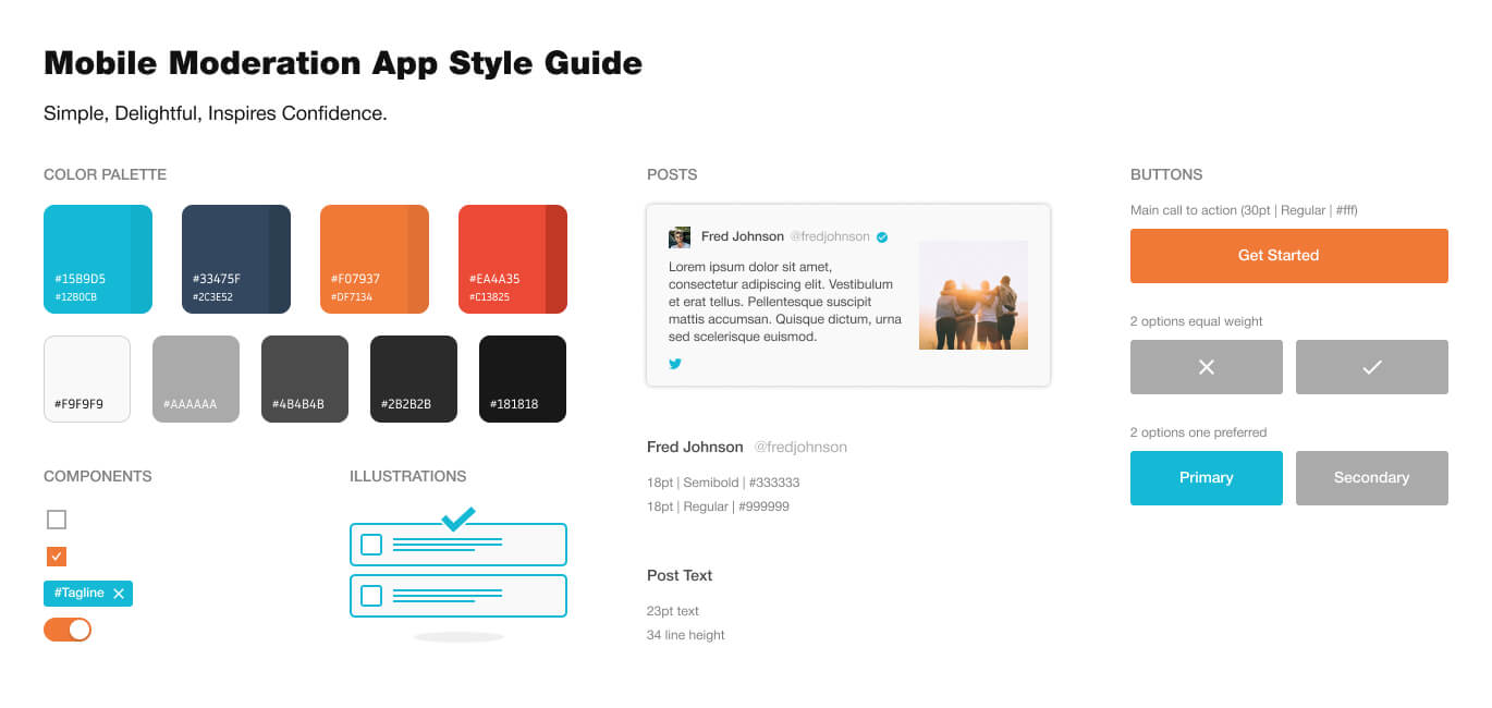 Style Guide for Mobile App design