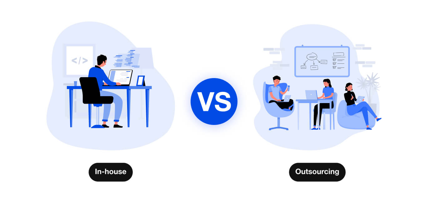 inhouse vs outsourcing developers for startup