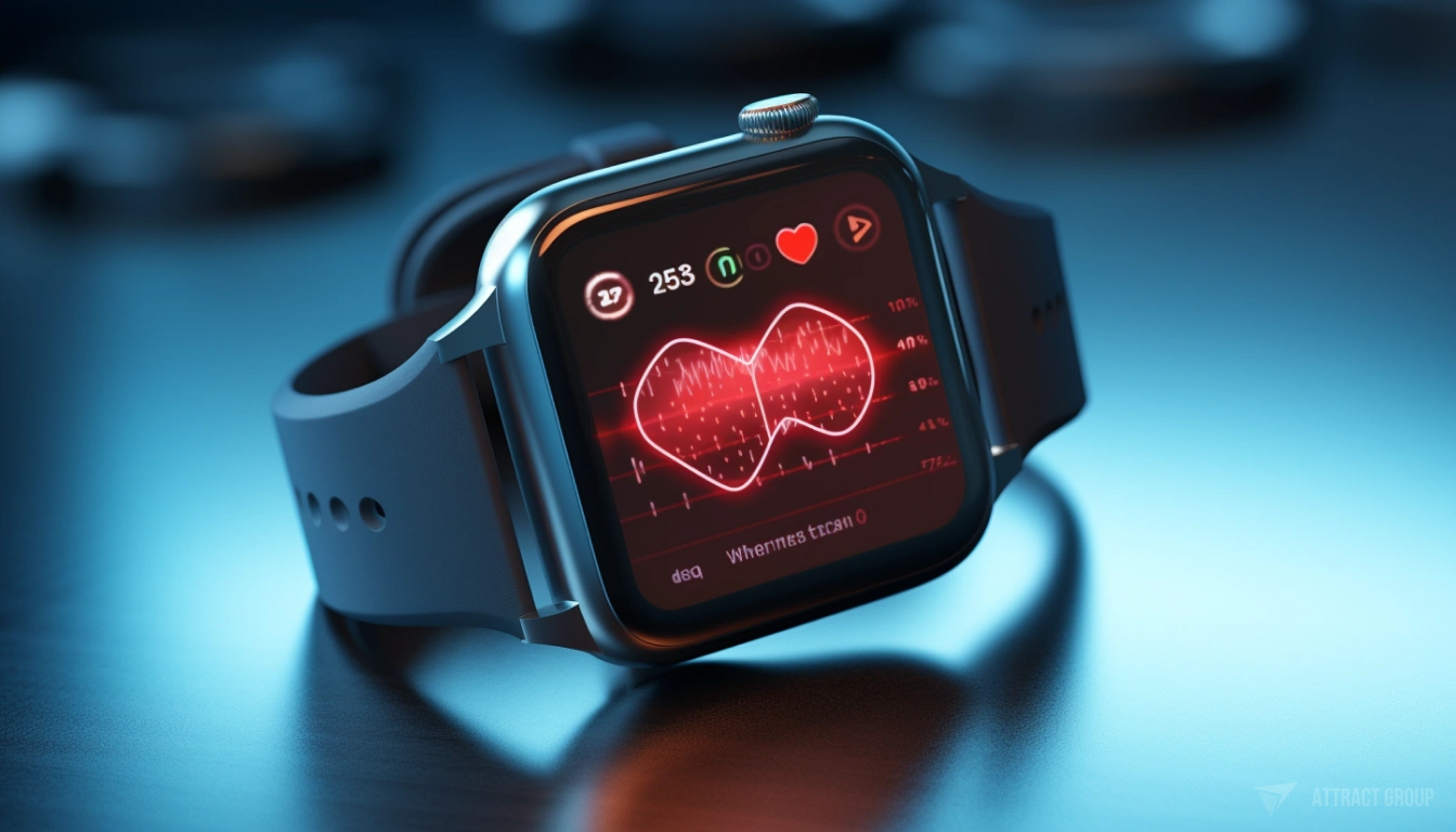 Wearable Health Devices in Healthcare, Smartwatch with heart activity monitor 