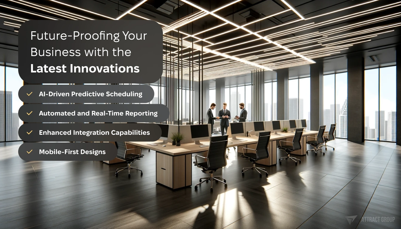 Future-Proofing Your Business with the Latest Innovations. A modern office environment.